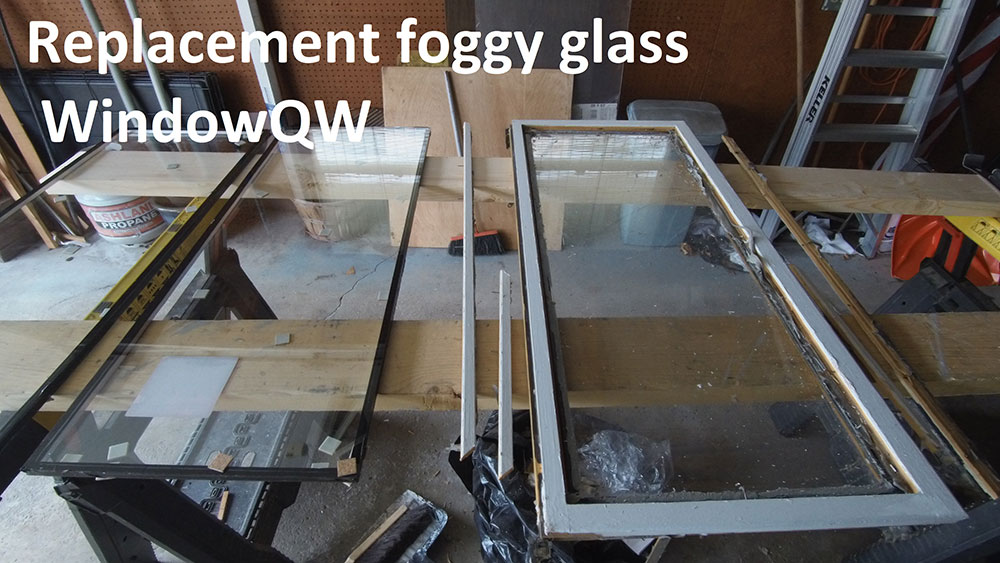 Replacement foggy glass (after)