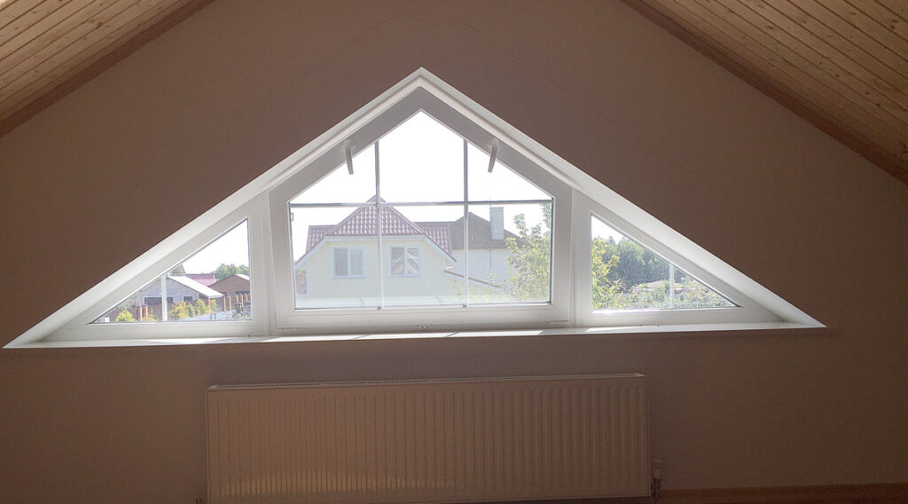 Triangular Wood Window Repair